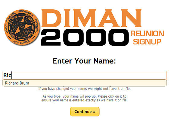 Diman 2000 Reunion Site Slide # 1