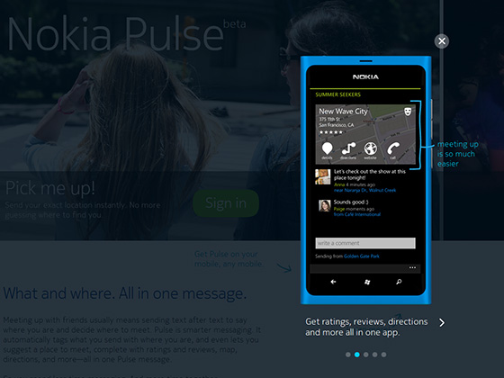 Nokia Pulse&trade; Slide # 2