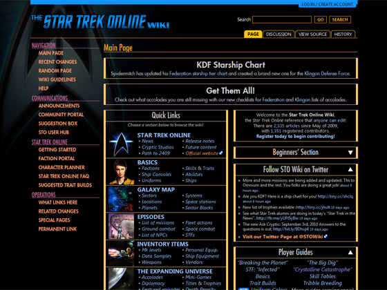 The Star Trek Online Wiki Slide # 1