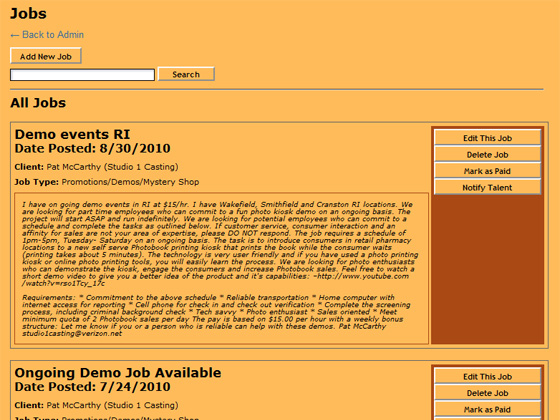Studio 1 Casting Service Slide # 4
